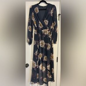 High low floral dress